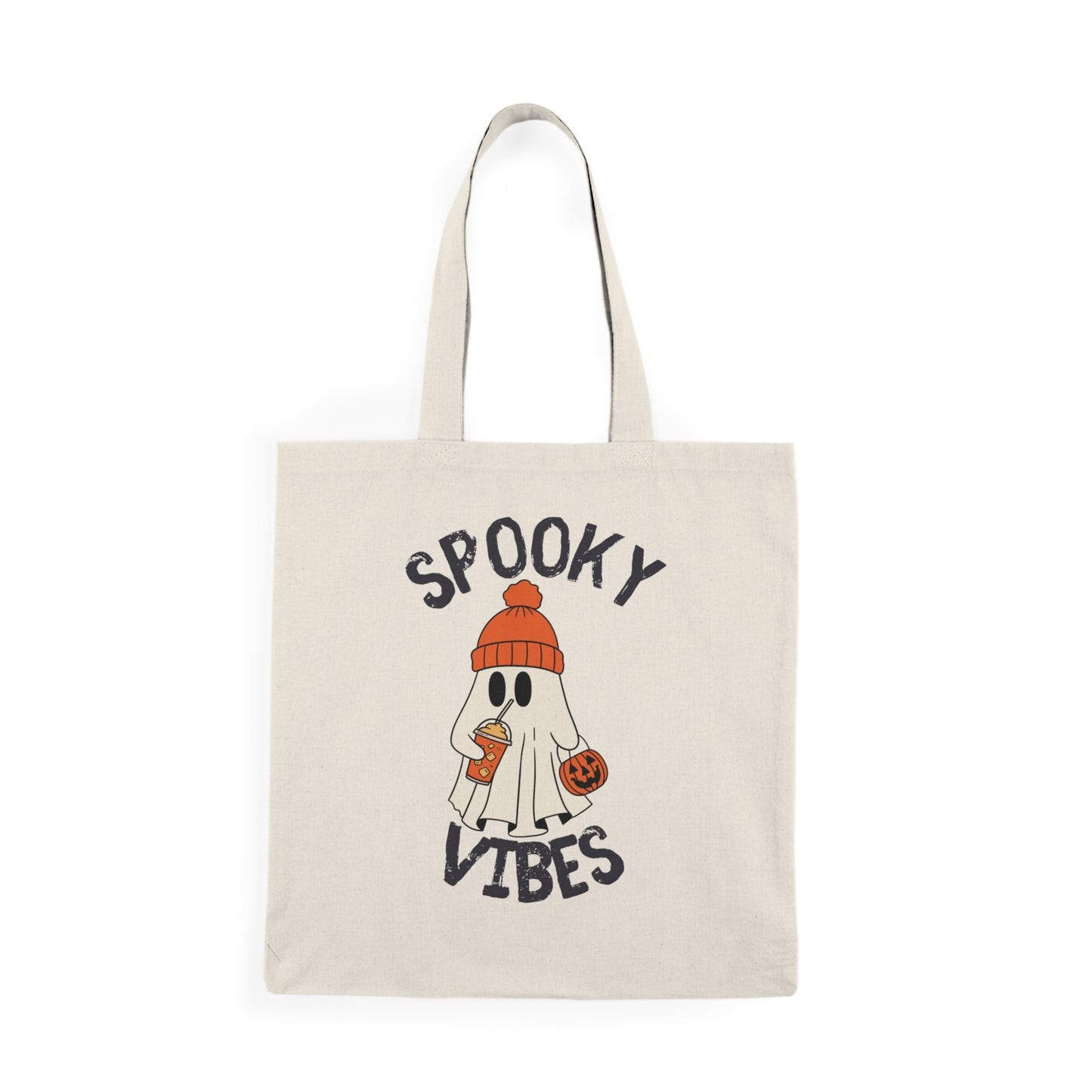 Spooky Vibes Natural Trick or Treat Bag
