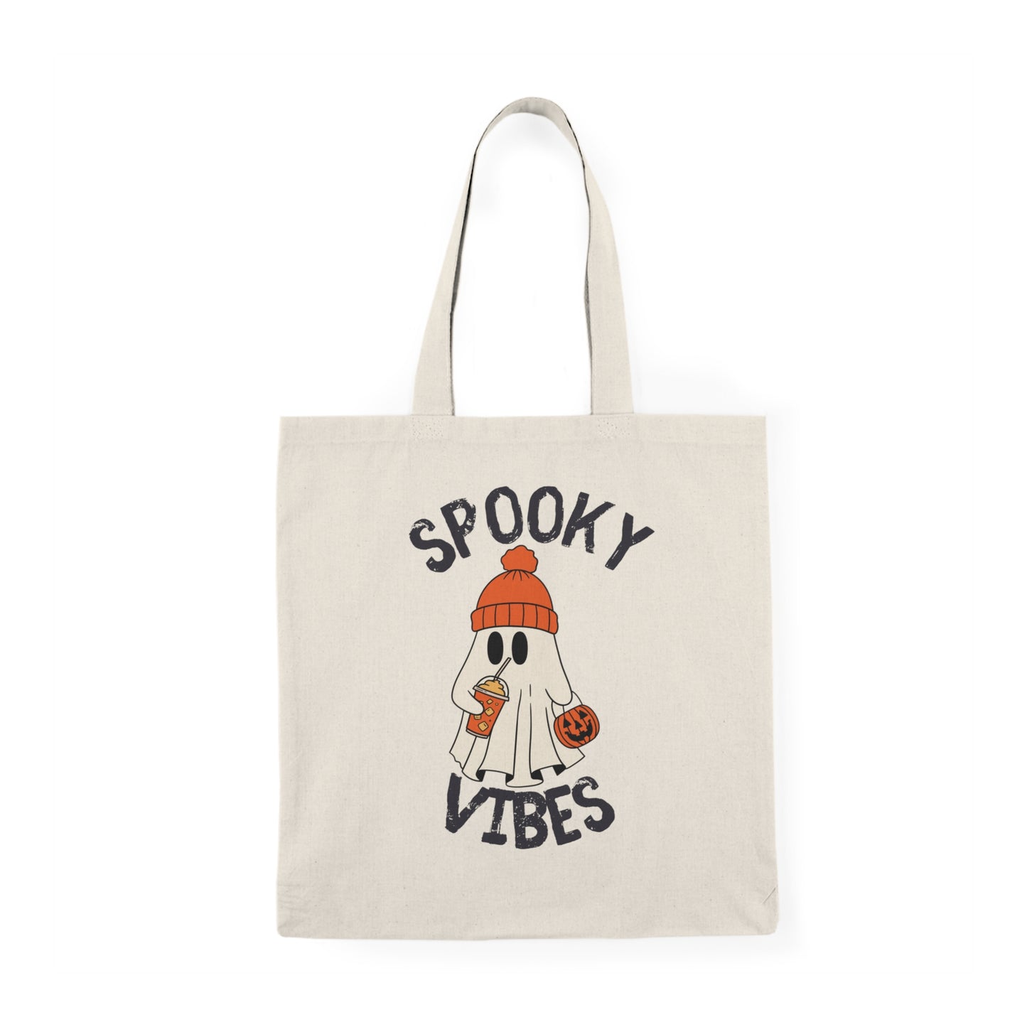 Spooky Vibes Natural Trick or Treat Bag